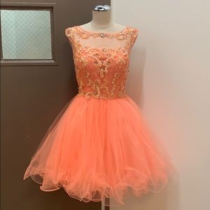 New Coral School Dance Dress Medium
